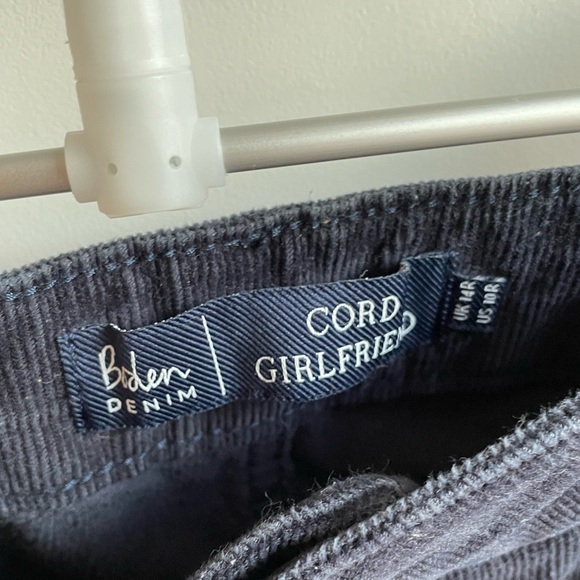 Boden Denim Corduroy Cord Girlfriend Navy Pants - Picture 4 of 15